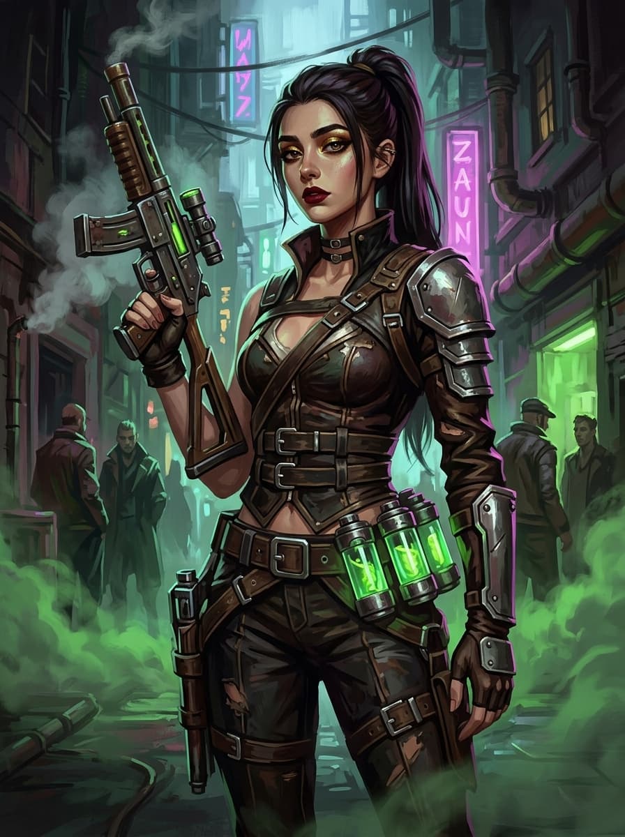 Finished custom Arcane style portrait example