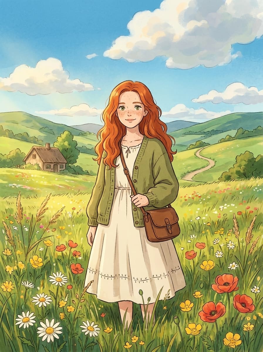Custom Ghibli Style portrait example 1