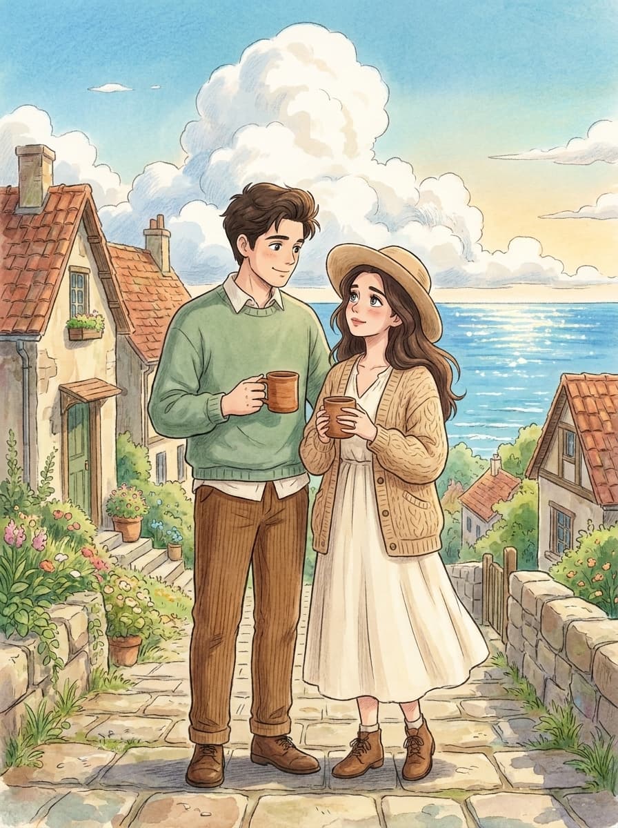 Custom Ghibli Style portrait example 2