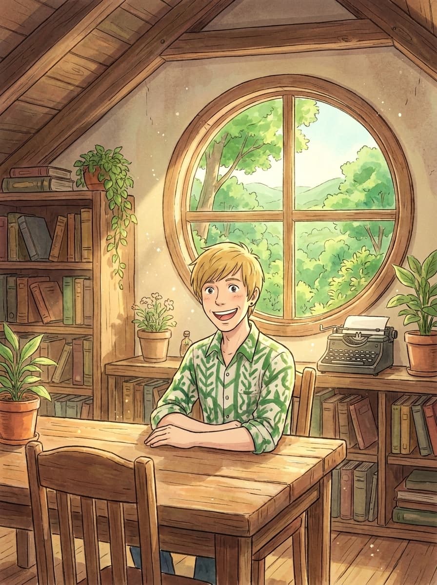 Customer review custom Ghibli portrait result