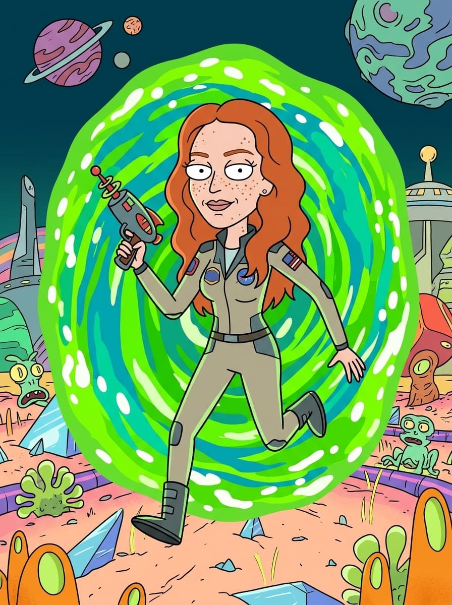 Customer review custom Rick And Morty portrait result