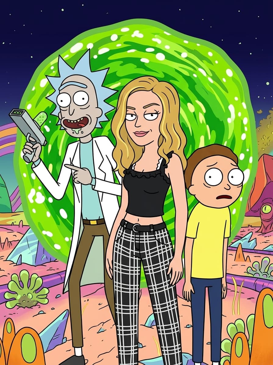 Customer review custom Rick And Morty portrait result