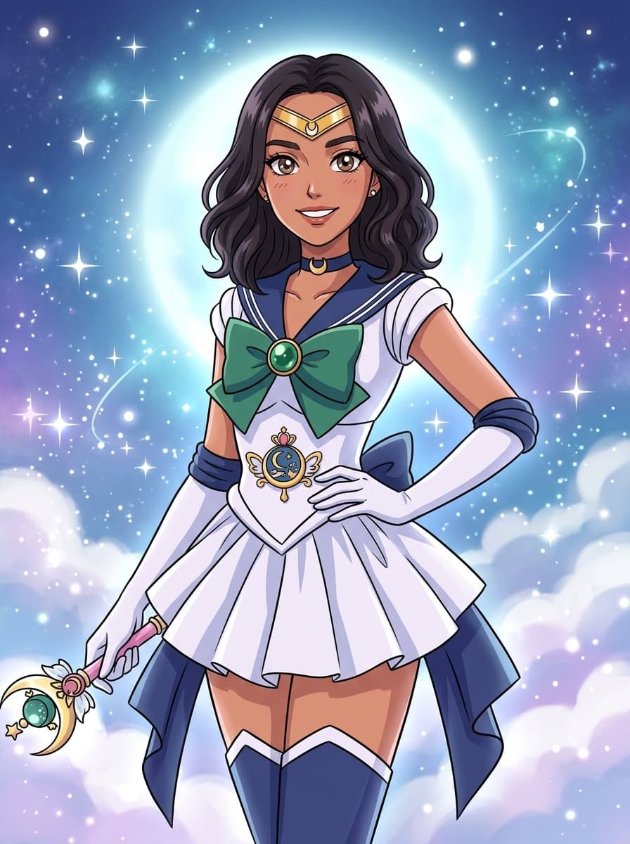 Customer review custom Sailor Moon portrait result
