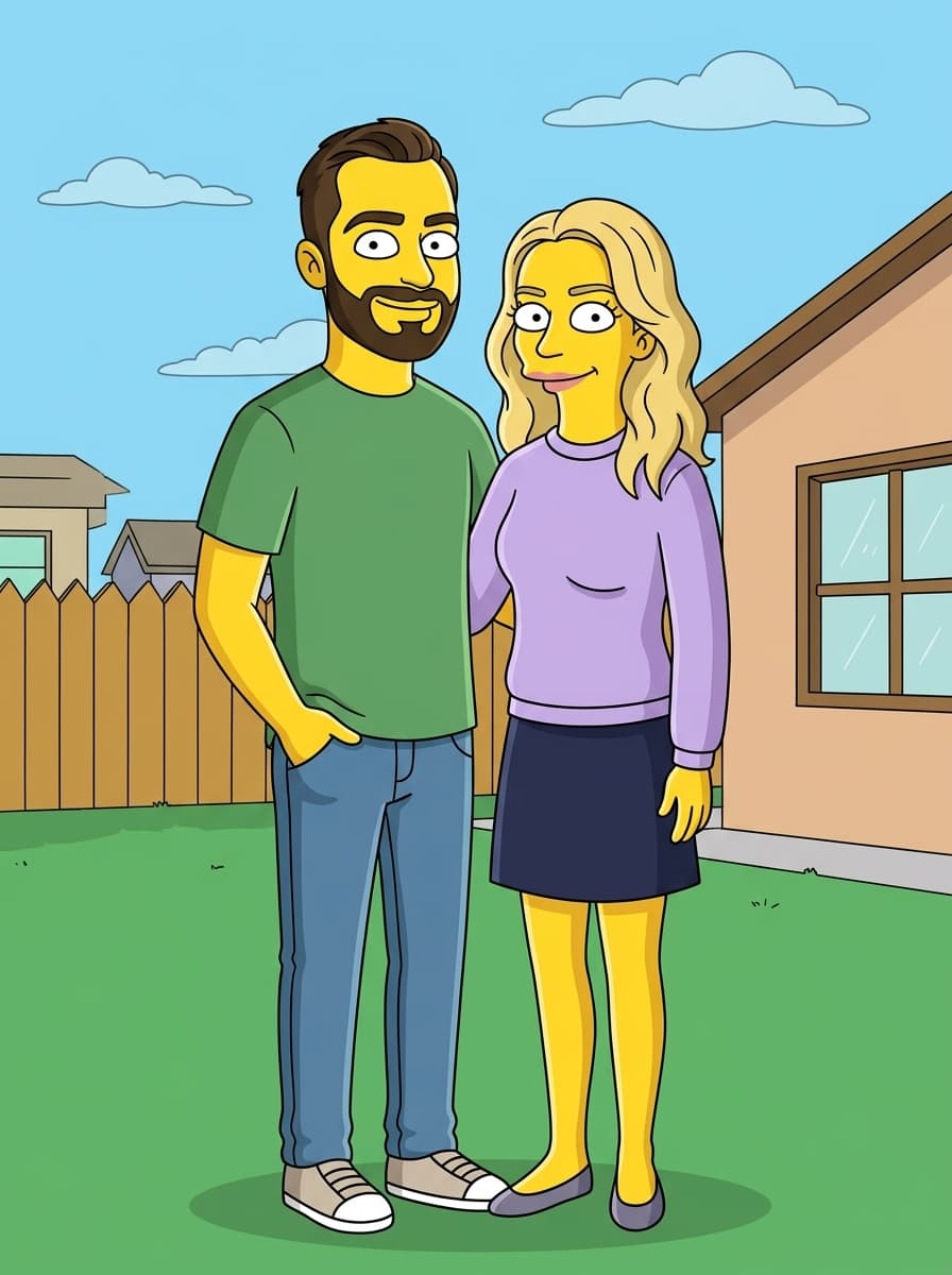 Customer review custom Simpsons portrait result