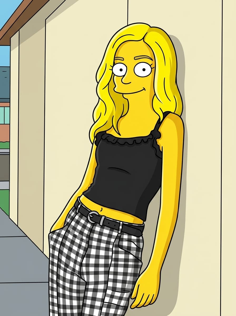 Customer review custom The Simpsons portrait result