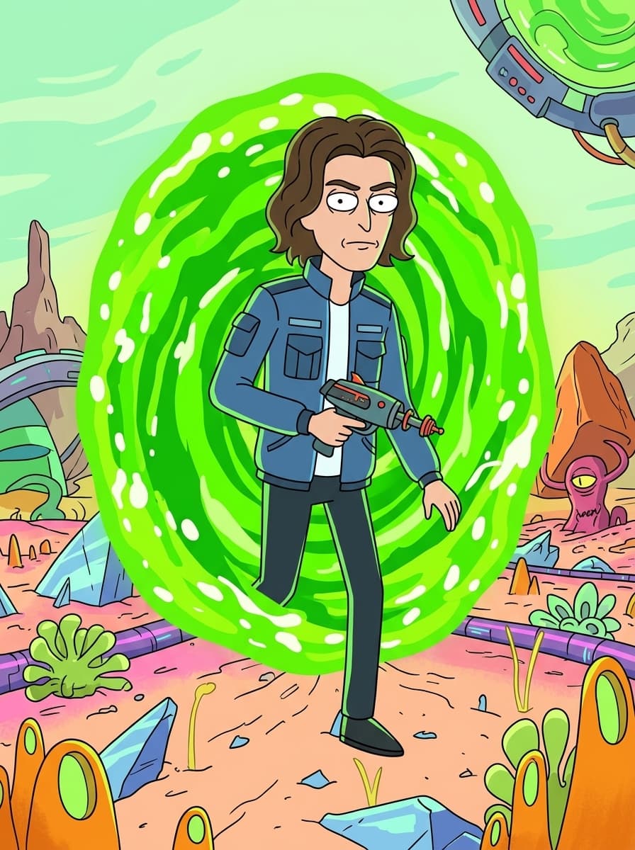 Custom Rick and Morty portrait example 1