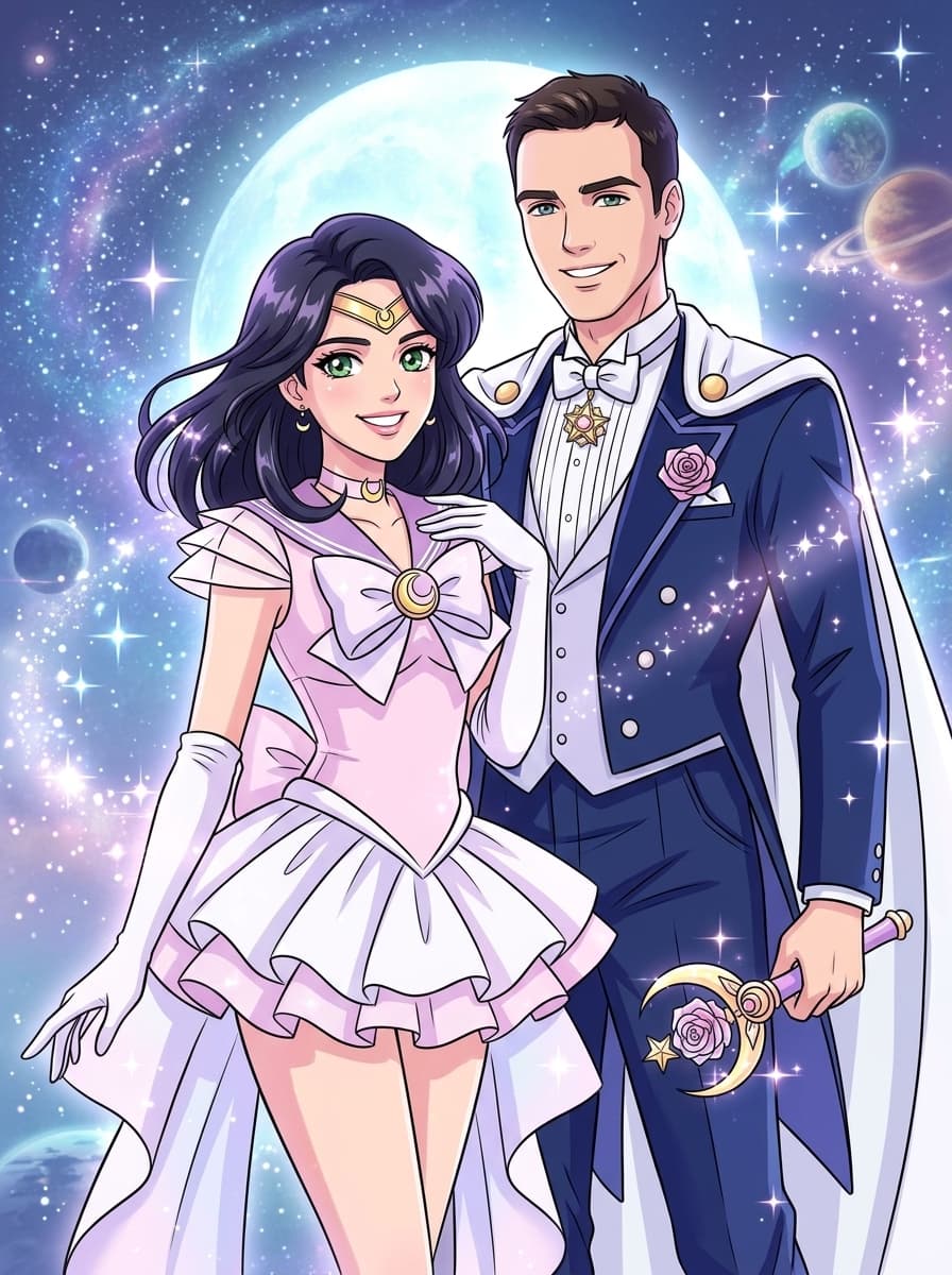 Custom Sailor Moon portrait example 1