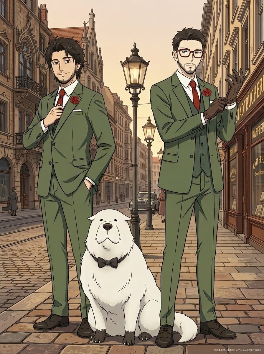 Finished custom Spy x Family style portrait example