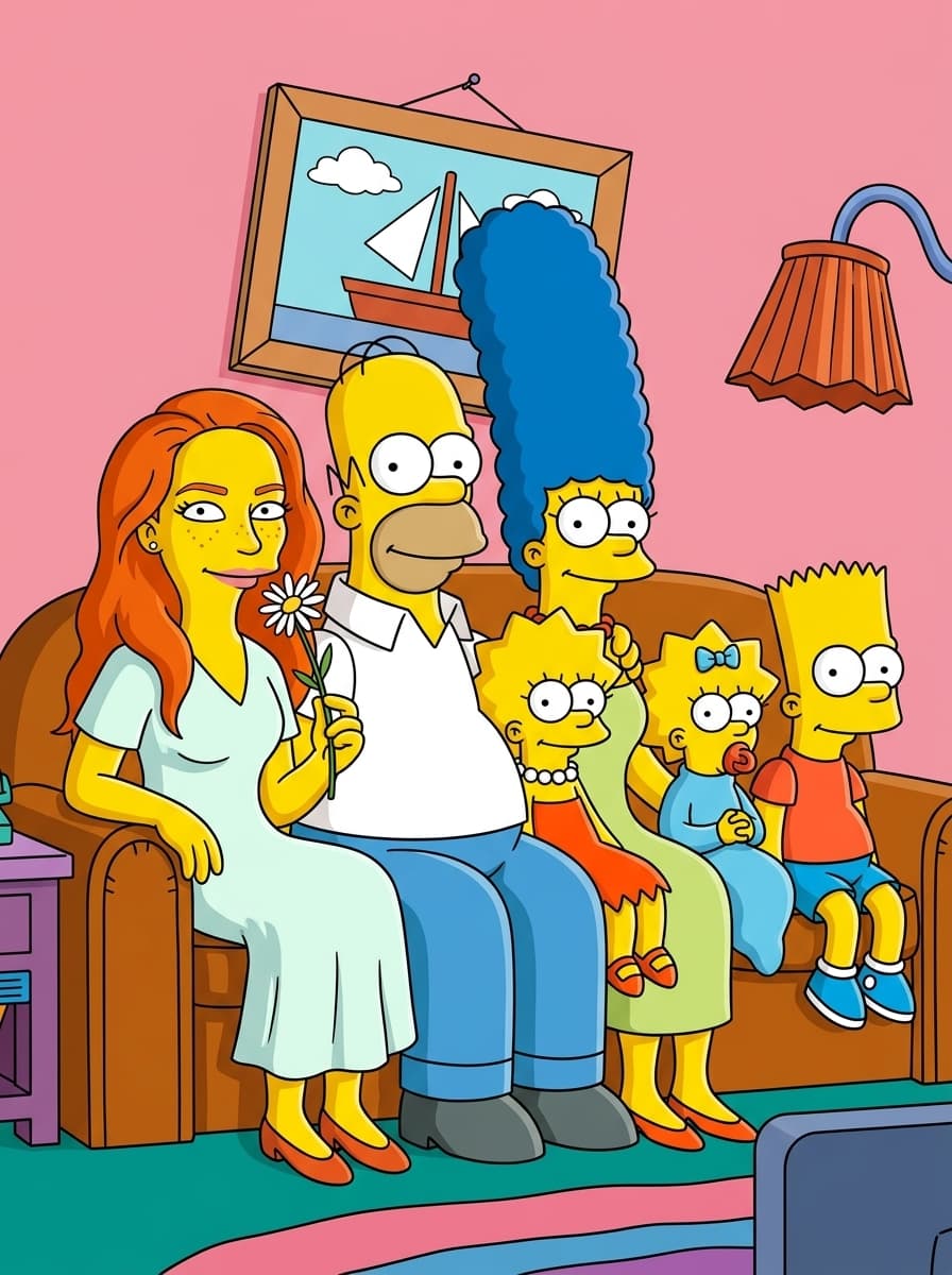 Custom The Simpsons portrait example 1