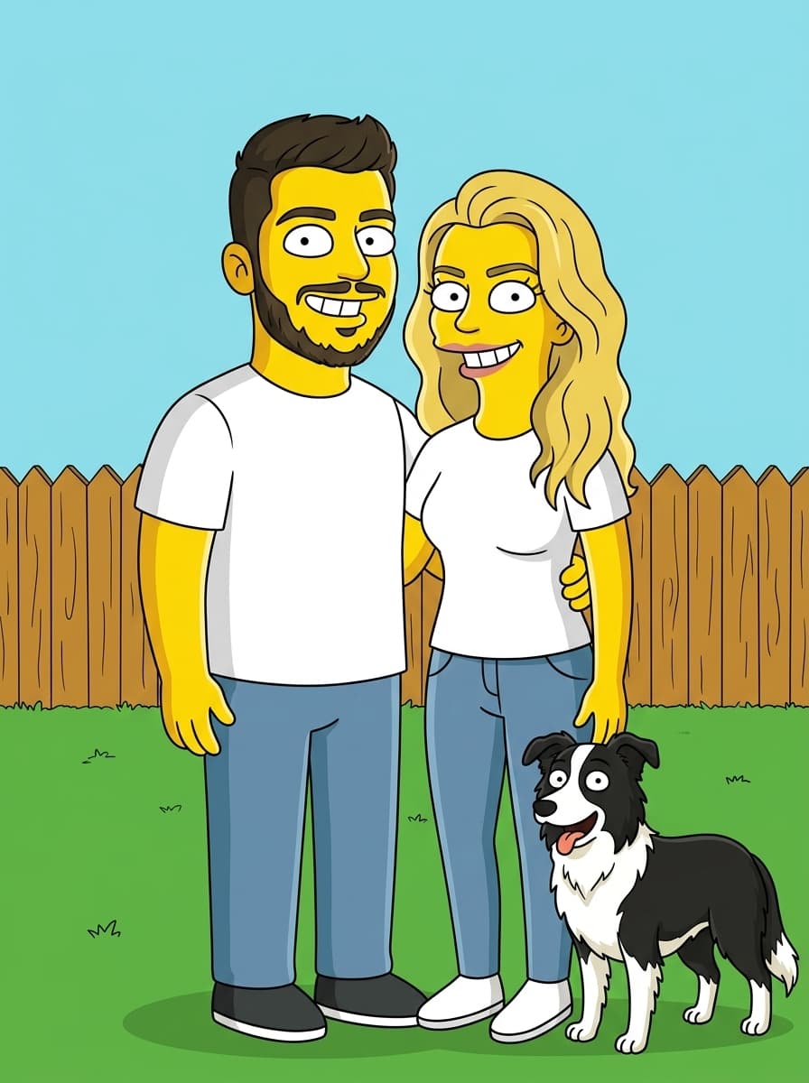 Custom The Simpsons portrait example 2
